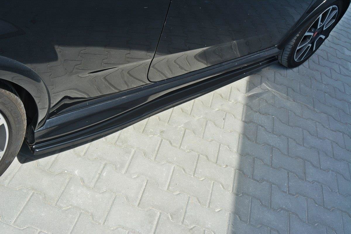 Seitenschweller Ansatz für Fiat Punto Evo Abarth Carbon Look
