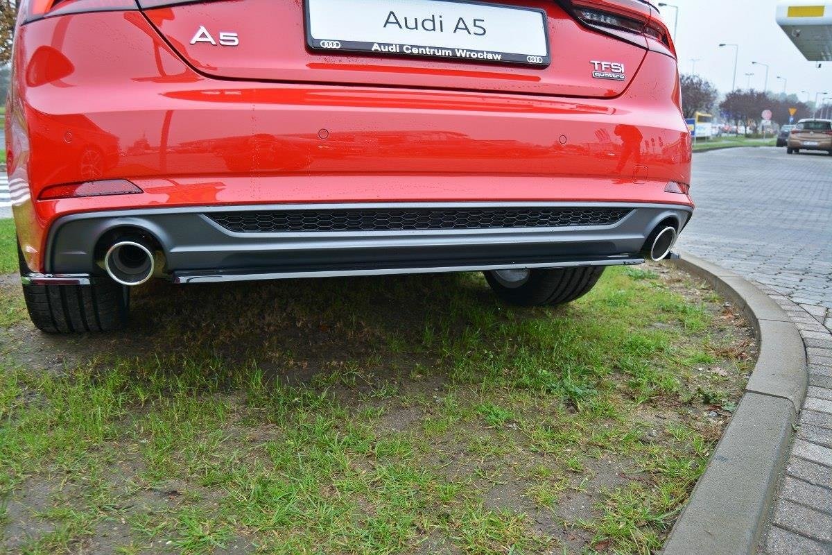 Heckansatz Audi A5 F5 S-Line schwarz Hochglanz