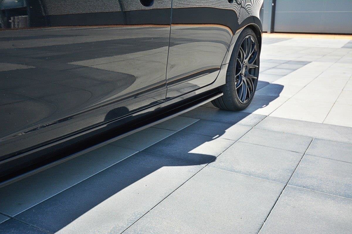 Seitenschweller Ansatz für Volvo V60 Polestar Facelift schwarz Hochglanz