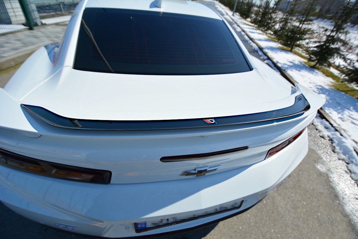 Spoiler CAP für CHEVROLET CAMARO 6TH-GEN. PHASE-I 2SS COUPE schwarz Hochglanz