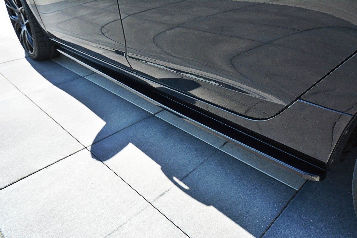 Seitenschweller Ansatz für Volvo V60 Polestar Facelift schwarz Hochglanz