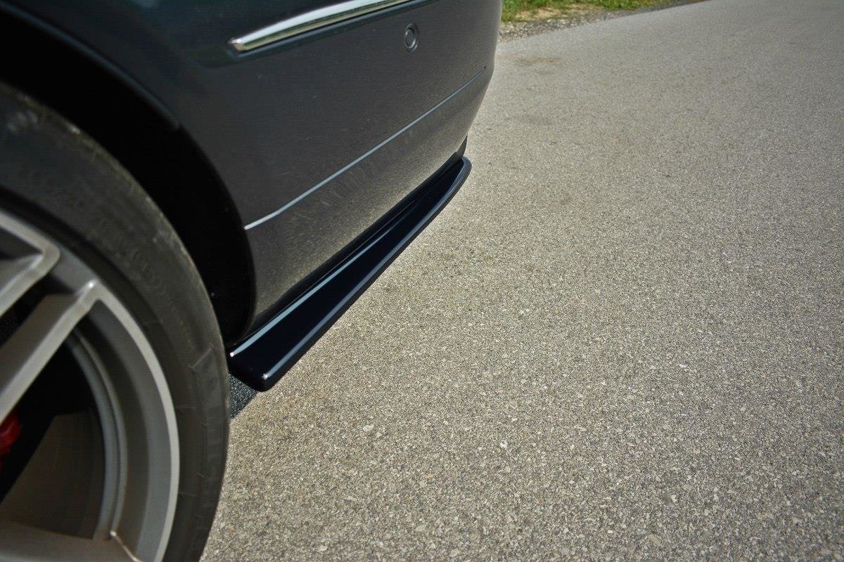 Heck Ansatz Flaps Diffusor für Mercedes - Benz E Coupe / Cabrio C207 Facelift / A207 Facelit schwarz Hochglanz