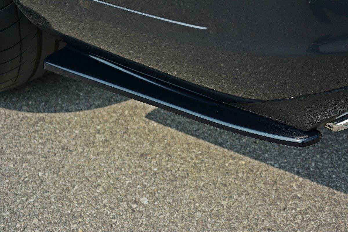 Heck Ansatz Flaps Diffusor für Mercedes - Benz E Coupe / Cabrio C207 Facelift / A207 Facelit schwarz Hochglanz