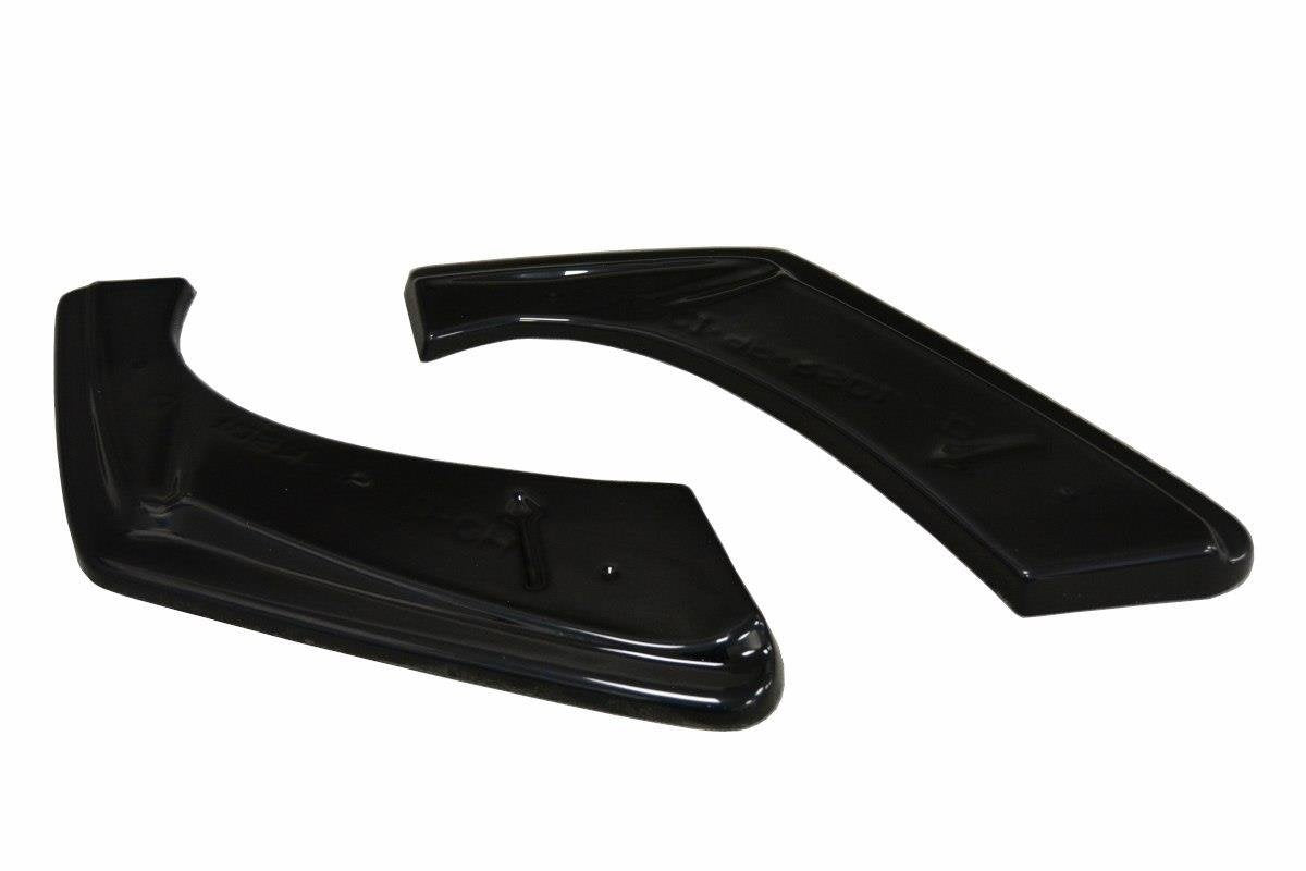 Heck Ansatz Flaps Diffusor für Honda Civic Mk9 Facelift schwarz Hochglanz