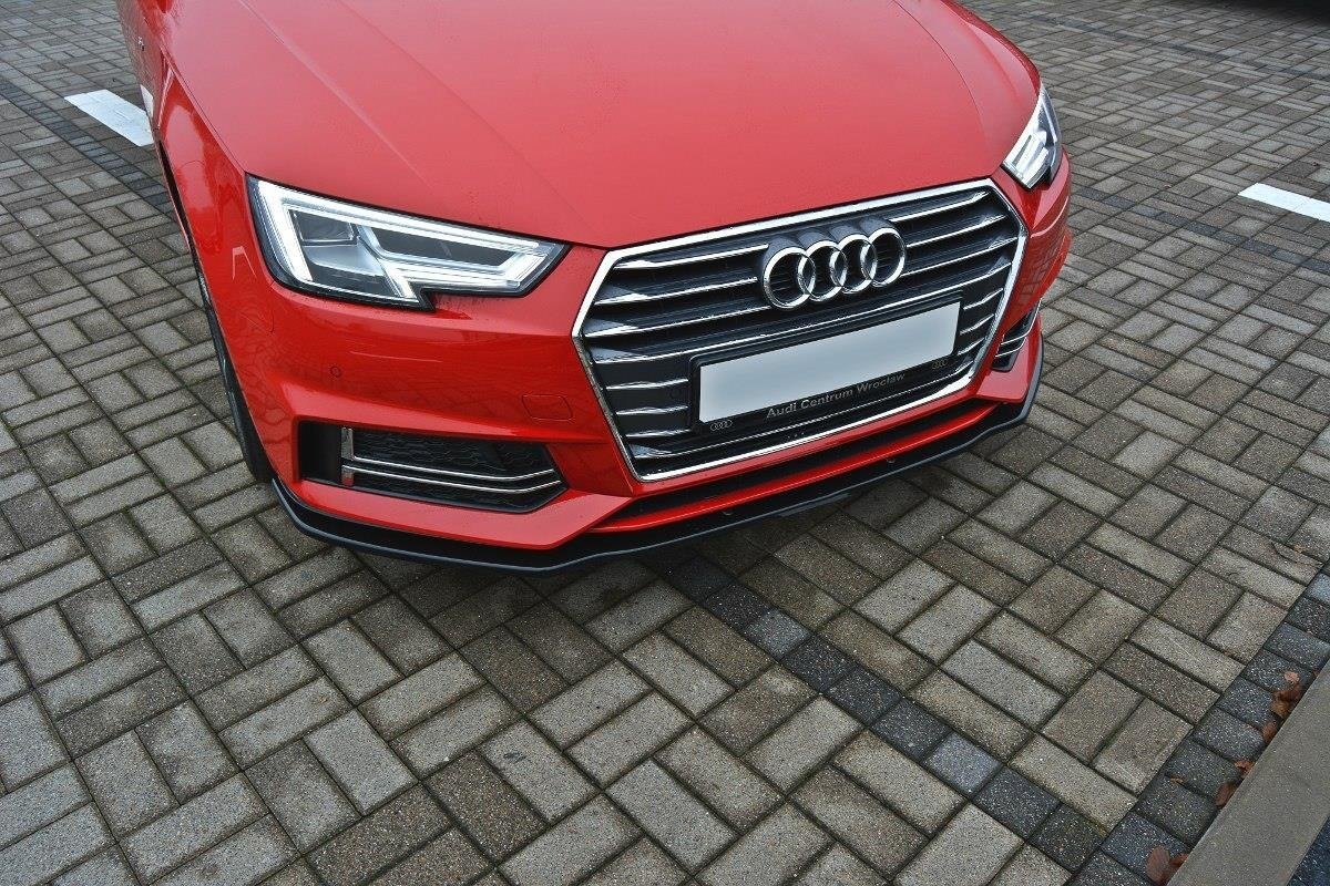 Front Ansatz V.2 für Audi S4 / A4 S-Line B9 schwarz Hochglanz