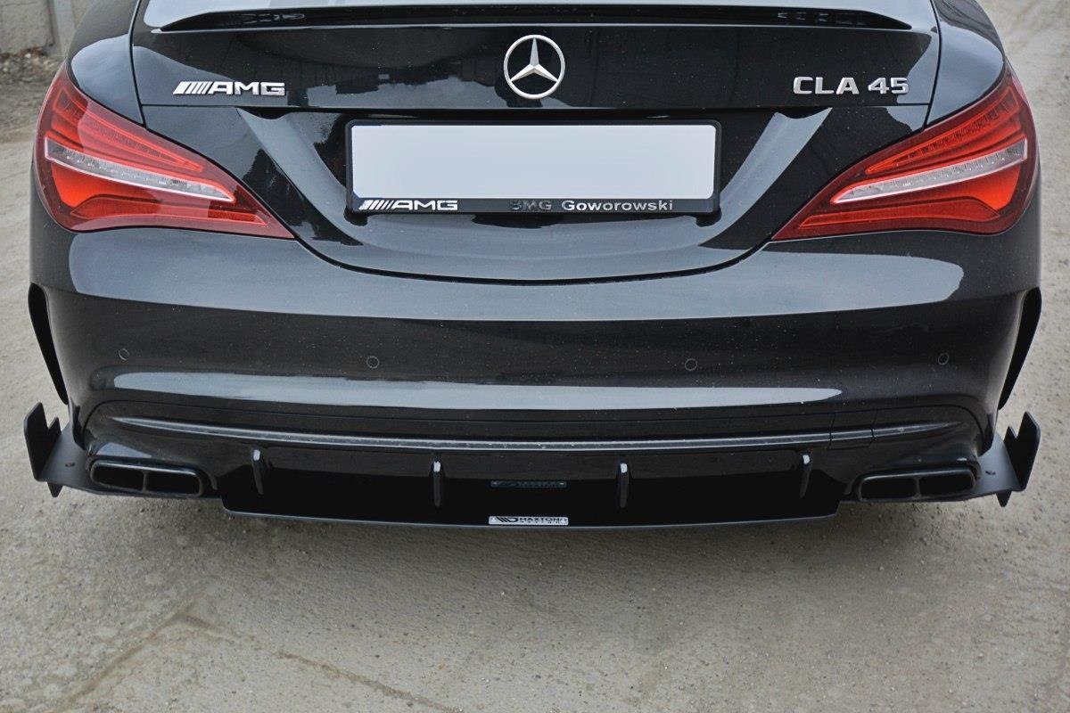 Diffusor Heck Ansatz für Heckschürze V.3 für Mercedes CLA A45 AMG C117 Facelift