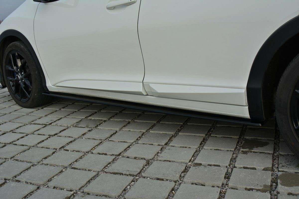 Seitenschweller Ansatz für Honda Civic Mk9 schwarz Hochglanz