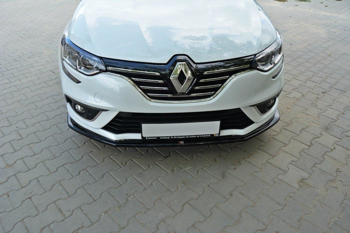 Front Ansatz V.1 für Renault Megane Mk4 Hatchback schwarz Hochglanz