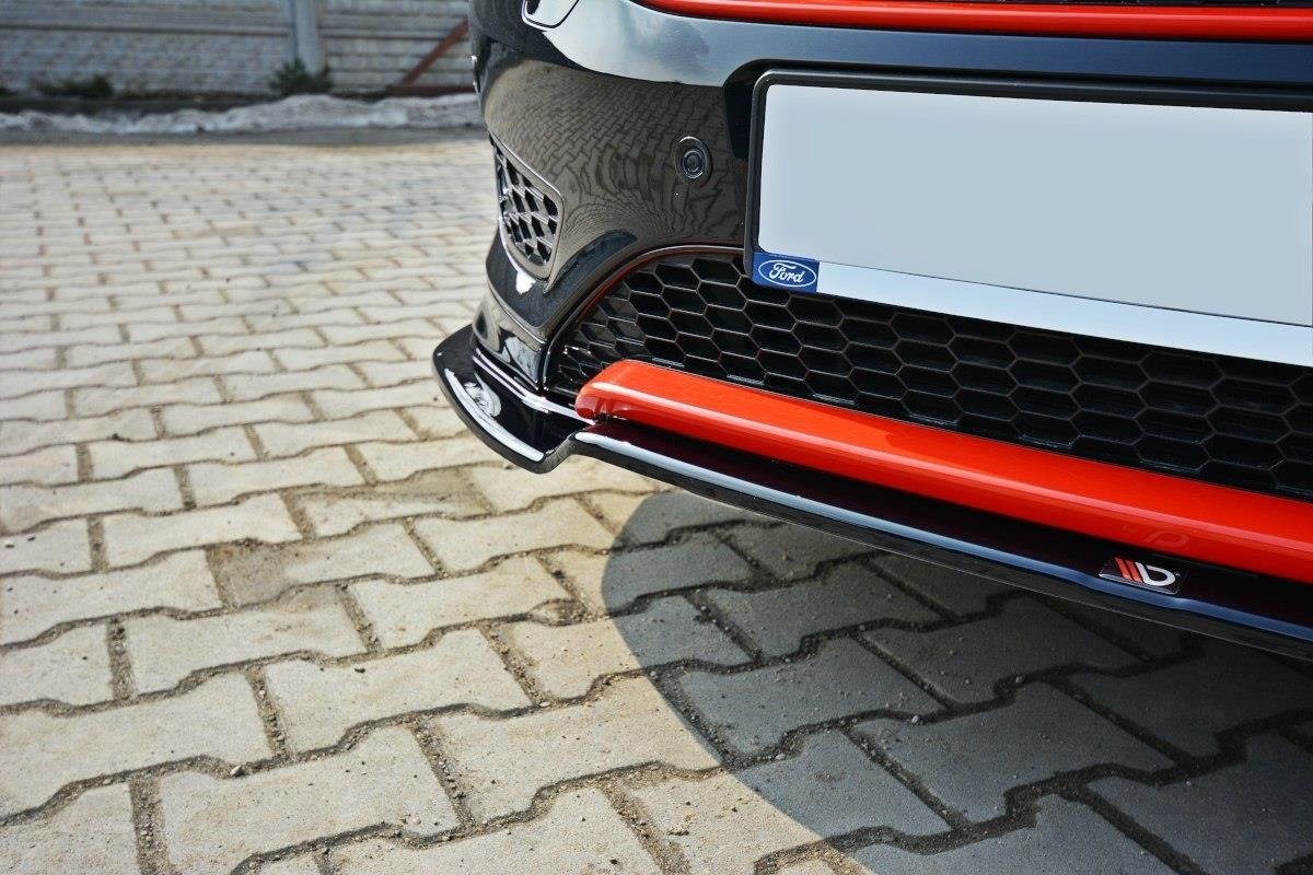 Front Ansatz V.2 für Ford Focus ST-Line Mk3 FL schwarz Hochglanz