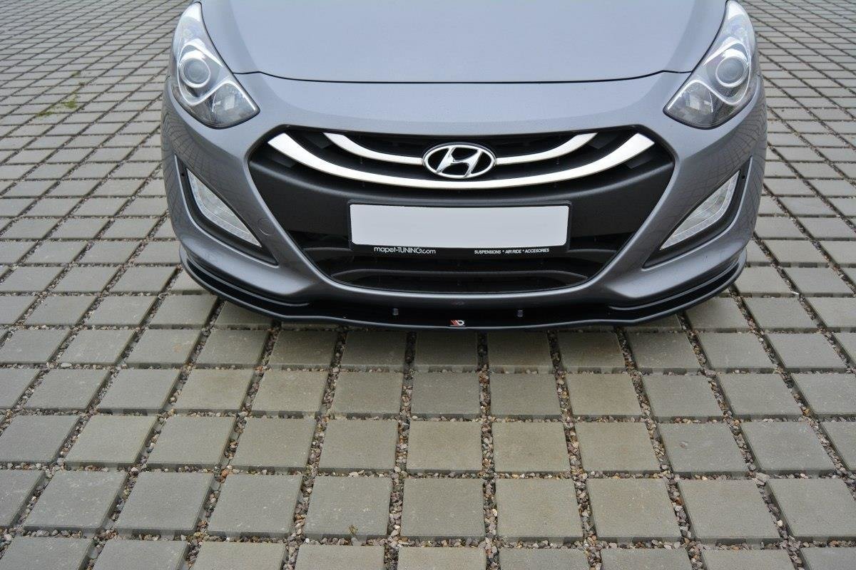 Front Ansatz für Hyundai i30 mk.2 schwarz Hochglanz