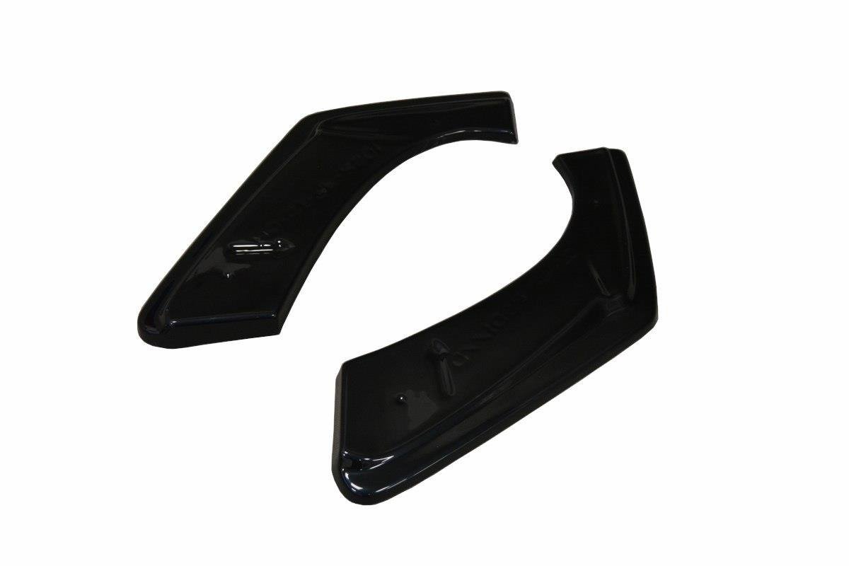 Heck Ansatz Flaps Diffusor für Honda Civic Mk9 Facelift schwarz Hochglanz