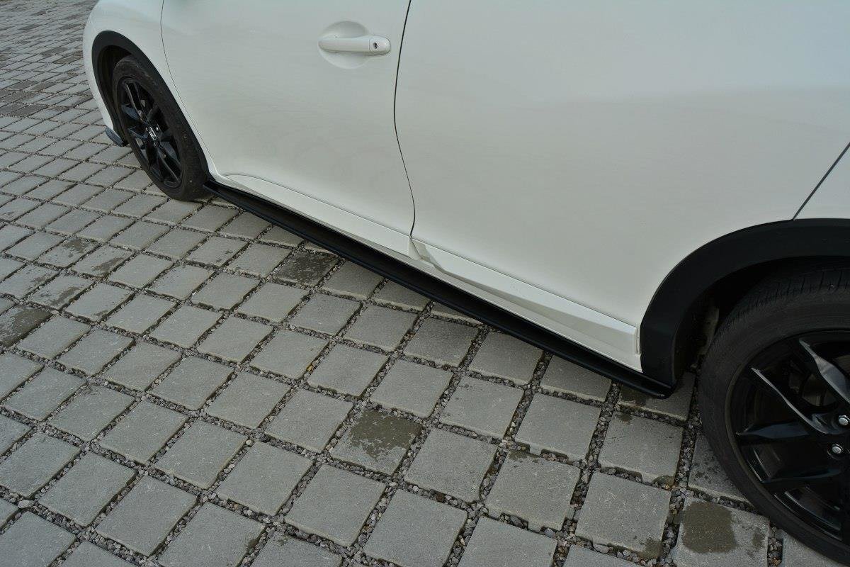 Seitenschweller Ansatz für Honda Civic Mk9 schwarz Hochglanz