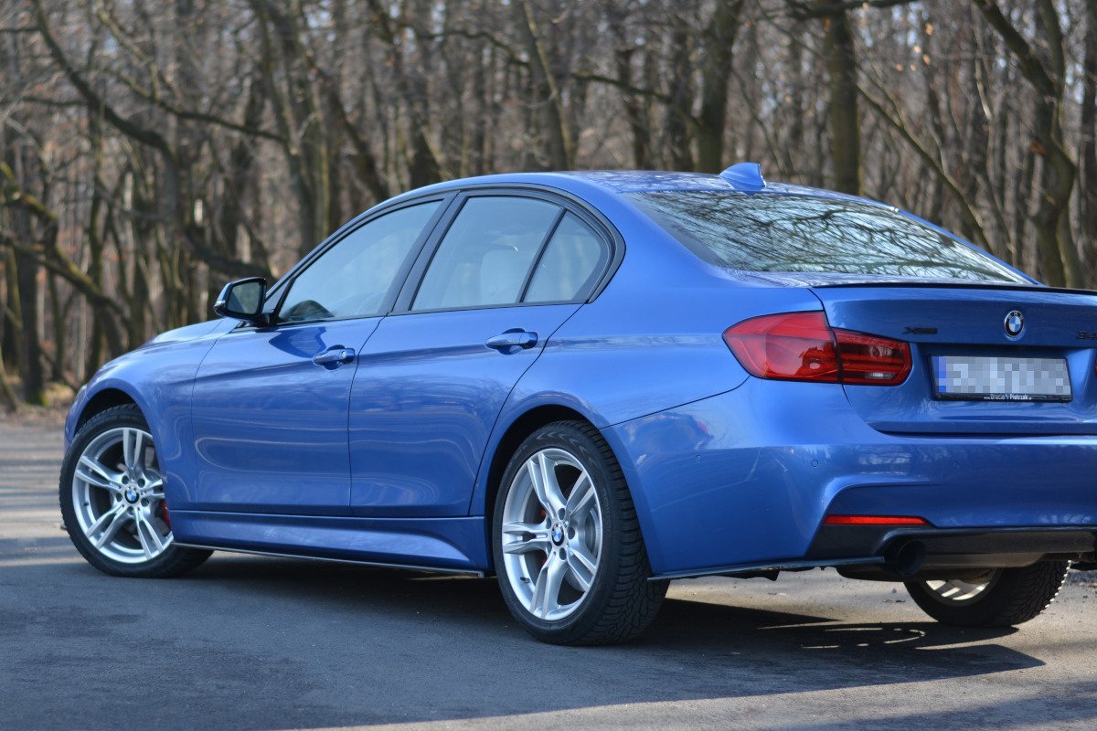 Seitenschweller Ansatz für BMW 3er M-Paket F30 / F30 Facelift schwarz Hochglanz