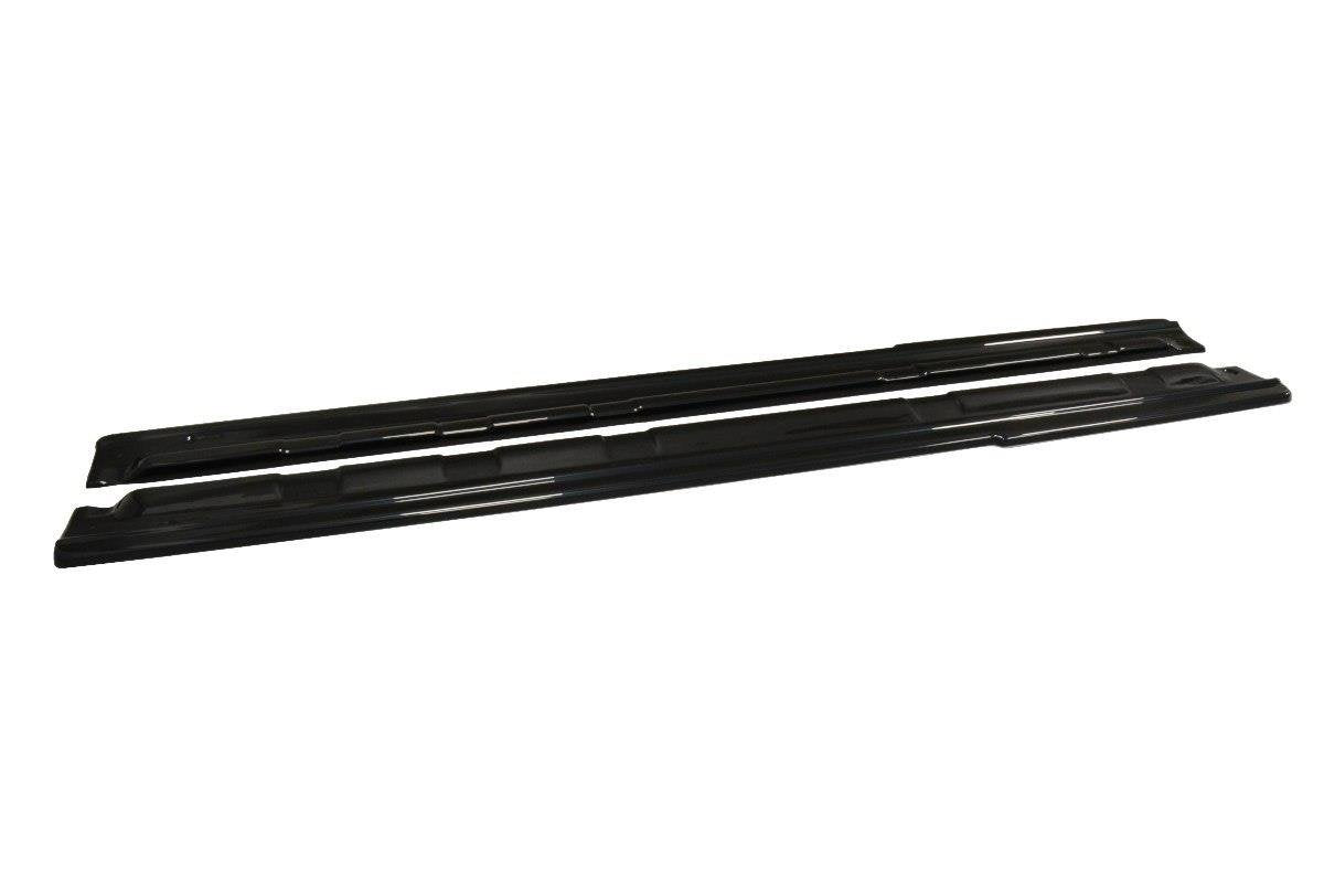 Seitenschweller Ansatz für Renault Laguna mk 3 Coupe schwarz Hochglanz