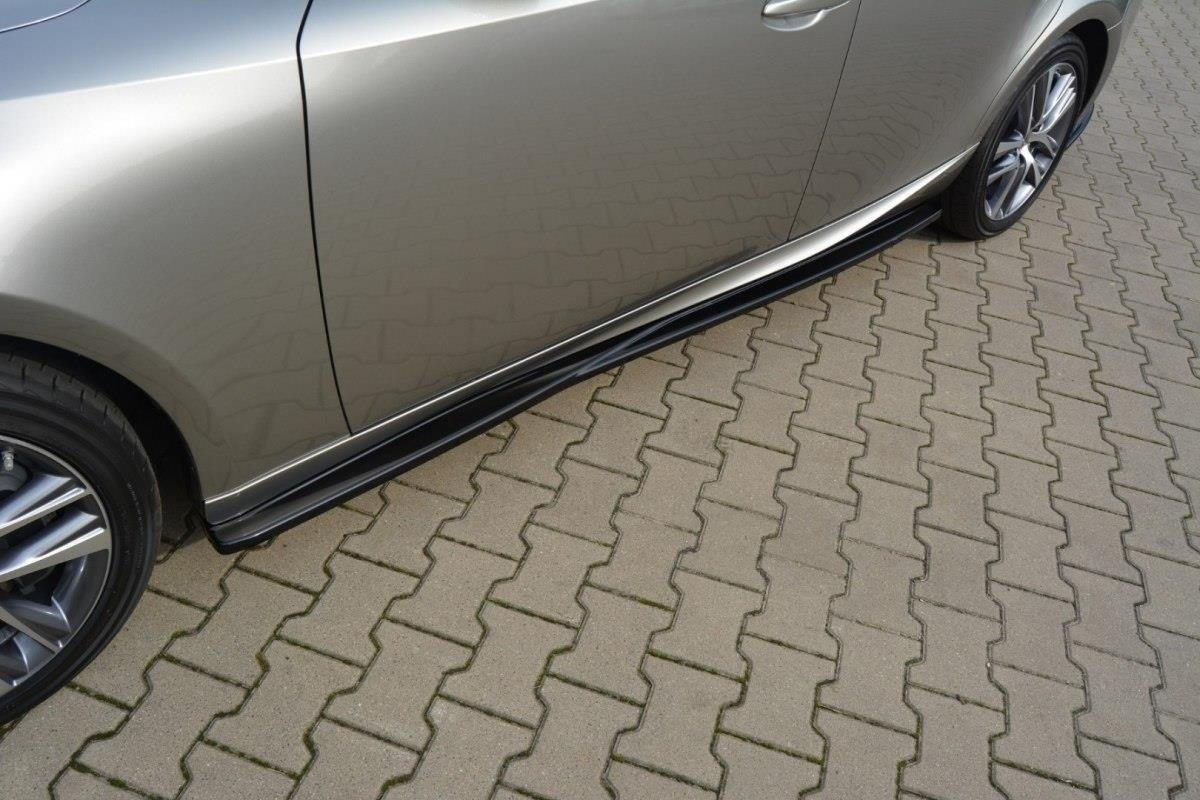 Seitenschweller Ansatz für Lexus IS Mk3/ Mk3 Facelift schwarz Hochglanz