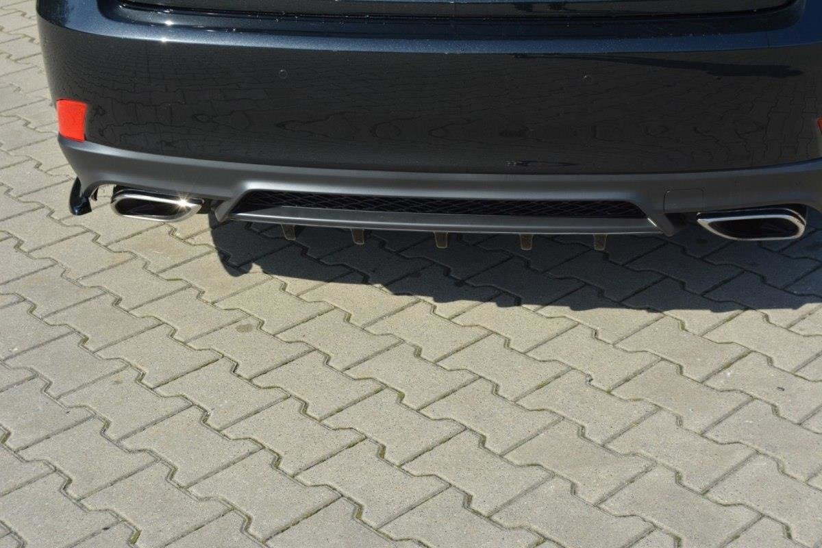 Diffusor Heck Ansatz für Lexus IS Mk3 Facelift T schwarz Hochglanz