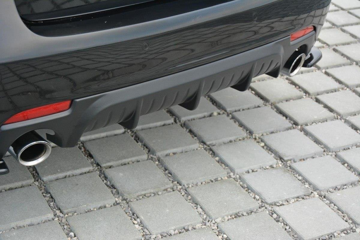 Diffusor Heck Ansatz für Saab 9-3 Aero Mk2 Facelift schwarz Hochglanz