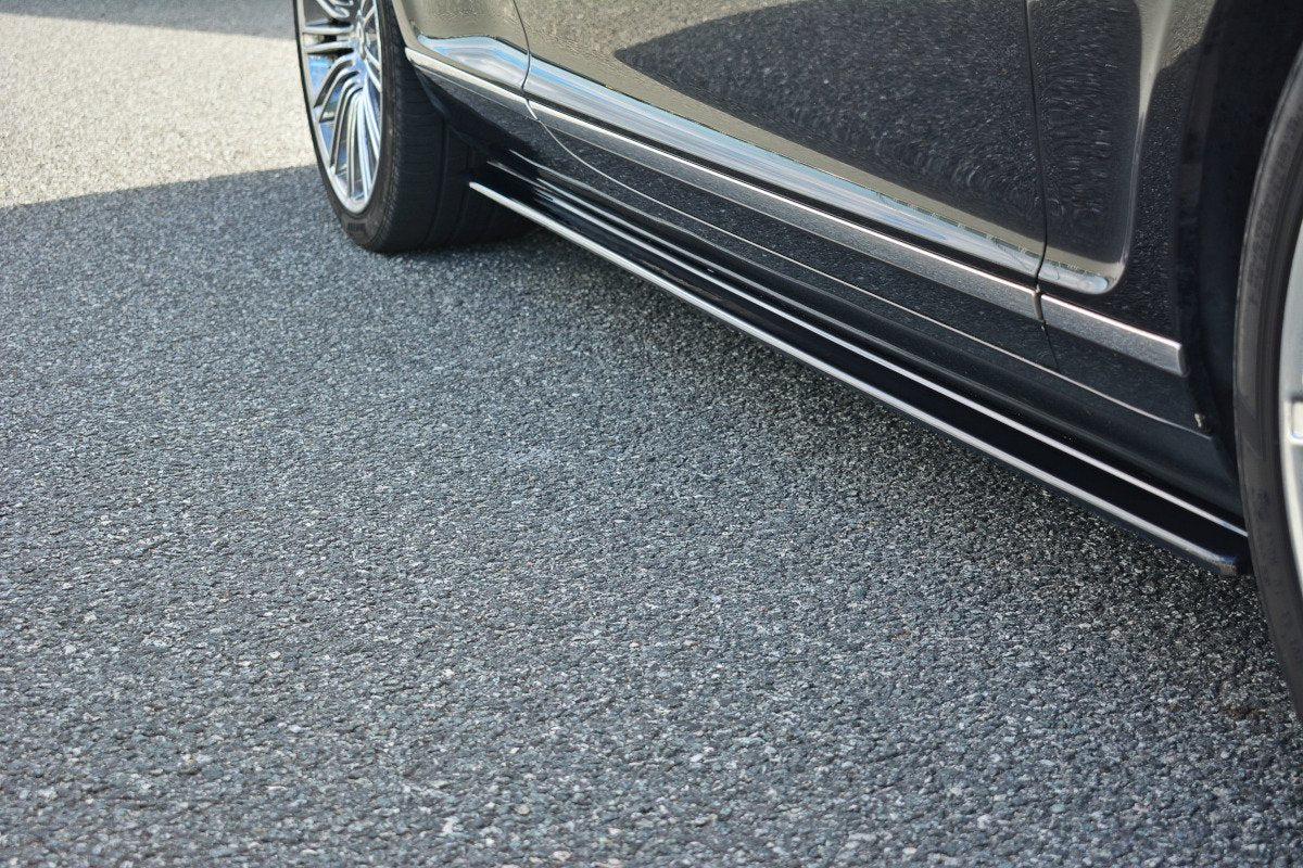 Seitenschweller Ansatz für BENTLEY CONTINENTAL GT schwarz Hochglanz