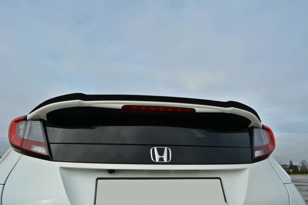Spoiler CAP für Honda Civic Mk9 Facelift schwarz Hochglanz