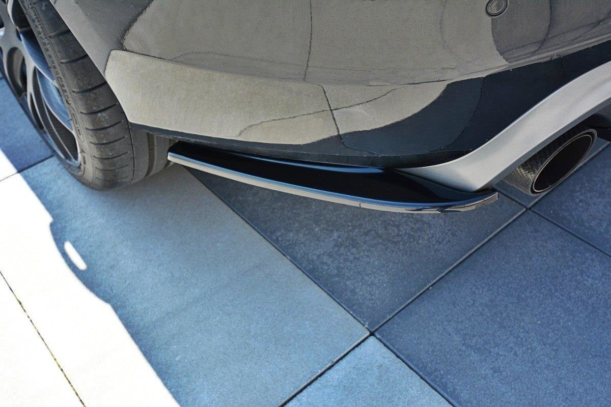 Heck Ansatz Flaps Diffusor für Volvo V60 Polestar Facelift schwarz Hochglanz