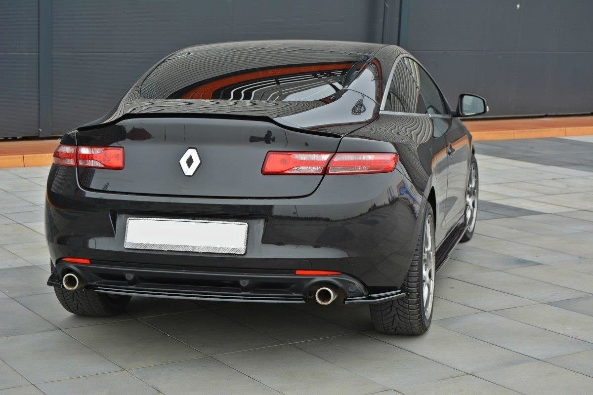 Heck Ansatz Flaps Diffusor für Renault Laguna mk 3 Coupe schwarz matt