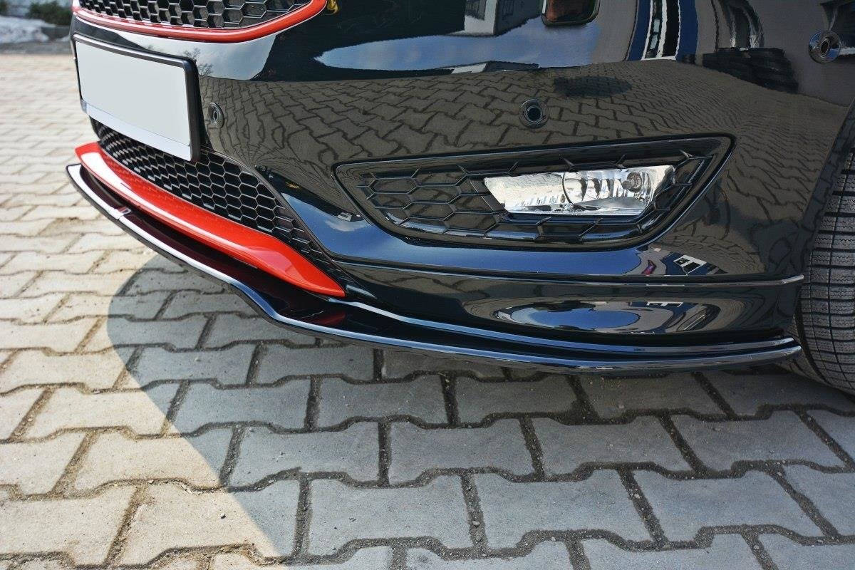 Front Ansatz V.2 für Ford Focus ST-Line Mk3 FL schwarz Hochglanz