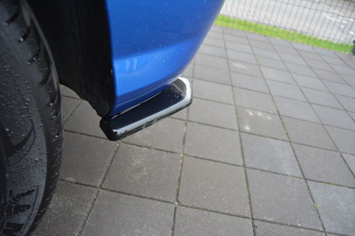 Heck Ansatz Flaps Diffusor für Audi Q2 Mk.1 schwarz Hochglanz