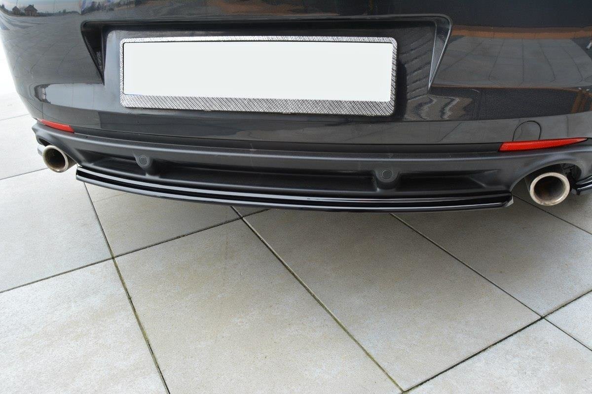 Mittlerer Diffusor Heck Ansatz für Renault Laguna mk 3 Coupe schwarz matt