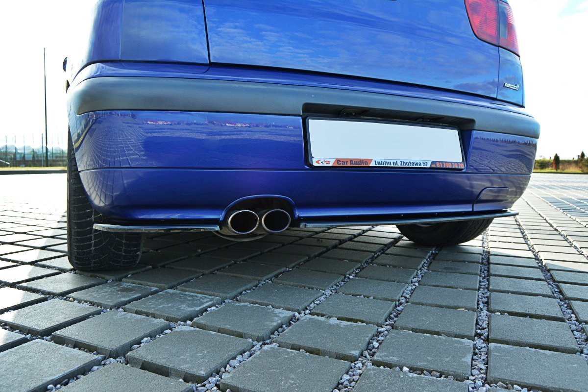 Heck Ansatz Flaps Diffusor für SEAT IBIZA MK2 FACELIFT CUPRA schwarz Hochglanz