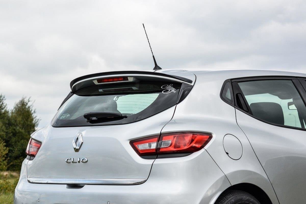 Spoiler CAP für Renault Clio Mk4 schwarz Hochglanz