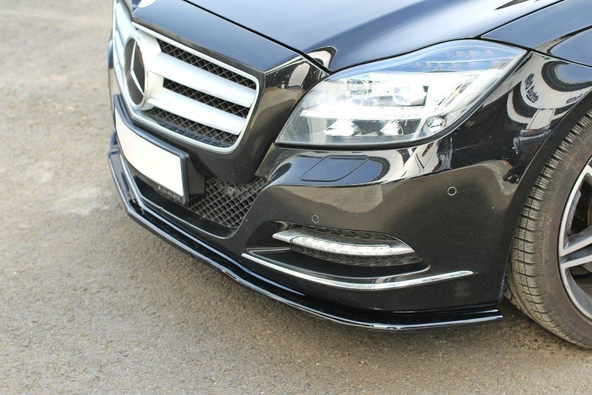 Front Ansatz für Mercedes-Benz CLS C218 schwarz Hochglanz