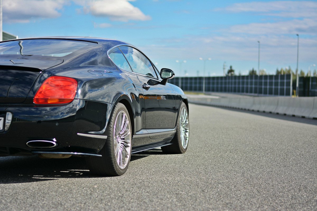Seitenschweller Ansatz für BENTLEY CONTINENTAL GT schwarz Hochglanz