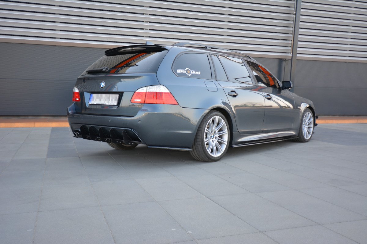 Diffusor Heck Ansatz für Heckschürze für BMW 5er E61 (TOURING) WAGON M Paket