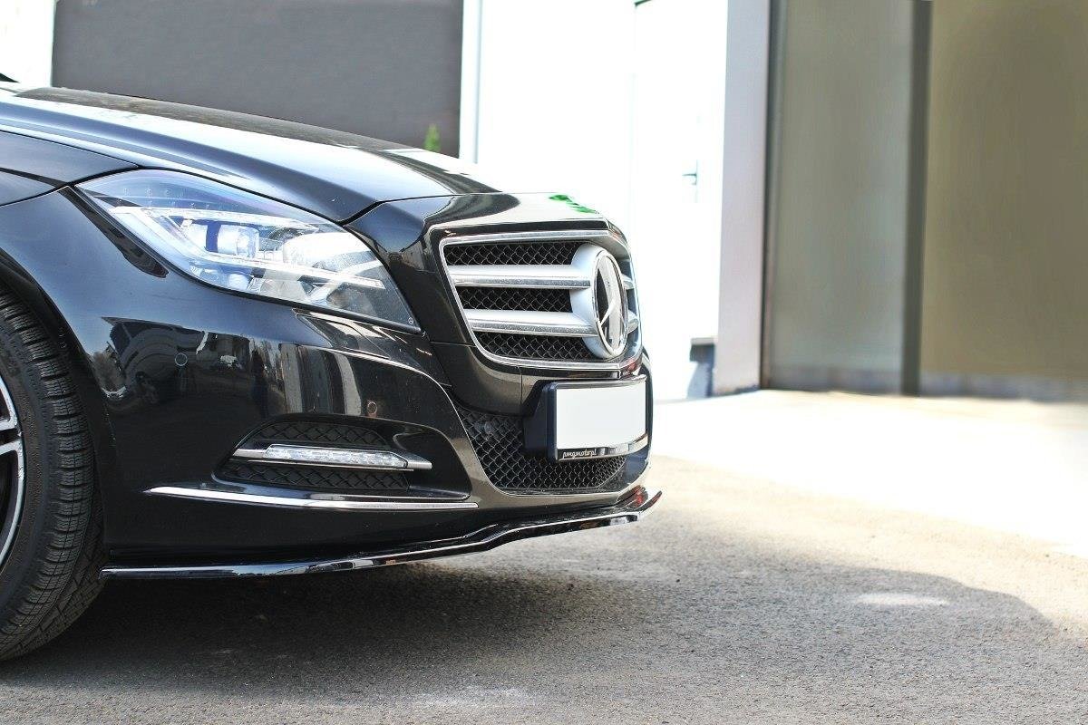 Front Ansatz für Mercedes-Benz CLS C218 schwarz Hochglanz