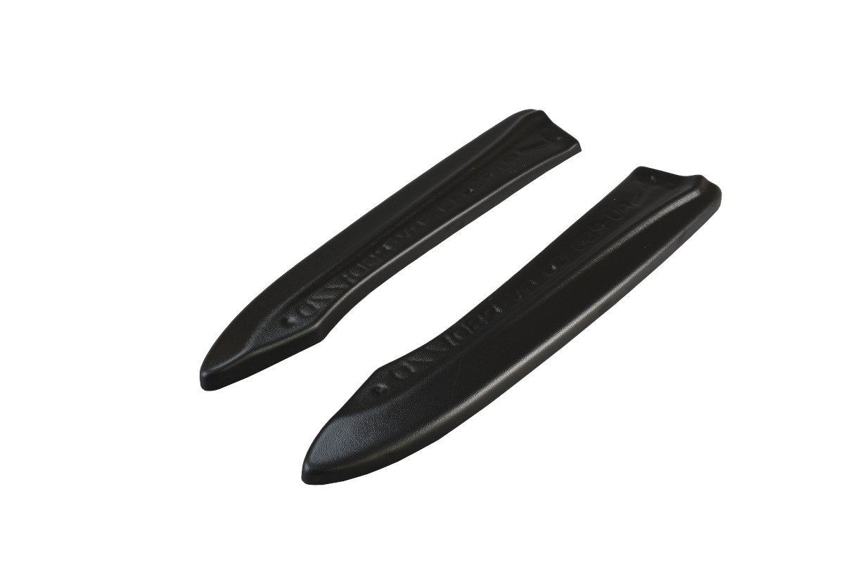 Heck Ansatz Flaps Diffusor für Audi RS6 C6 Avant schwarz Hochglanz