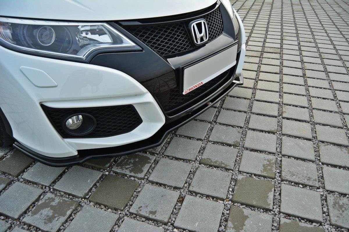 Front Ansatz für Honda Civic Mk9 Facelift schwarz Hochglanz