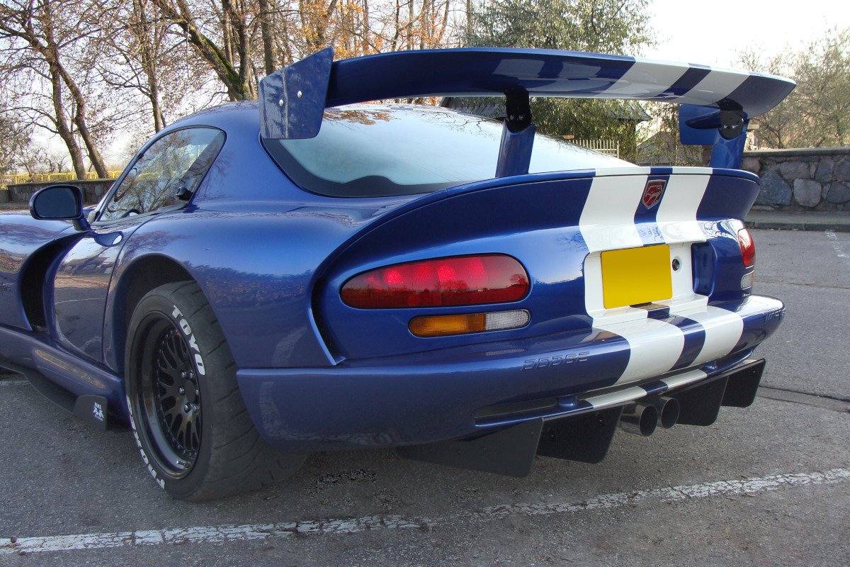Diffusor Heck Ansatz für Heckschürze für DODGE VIPER GTS