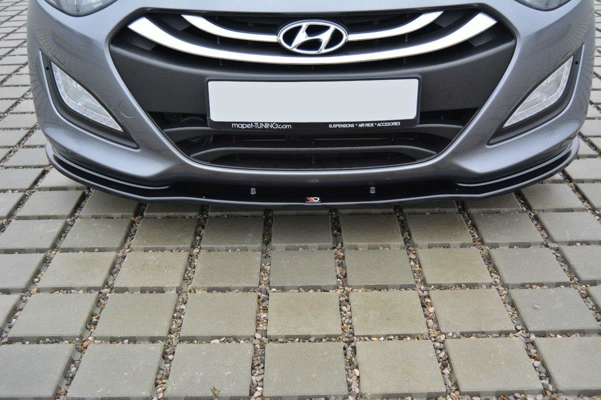 Front Ansatz für Hyundai i30 mk.2 schwarz Hochglanz