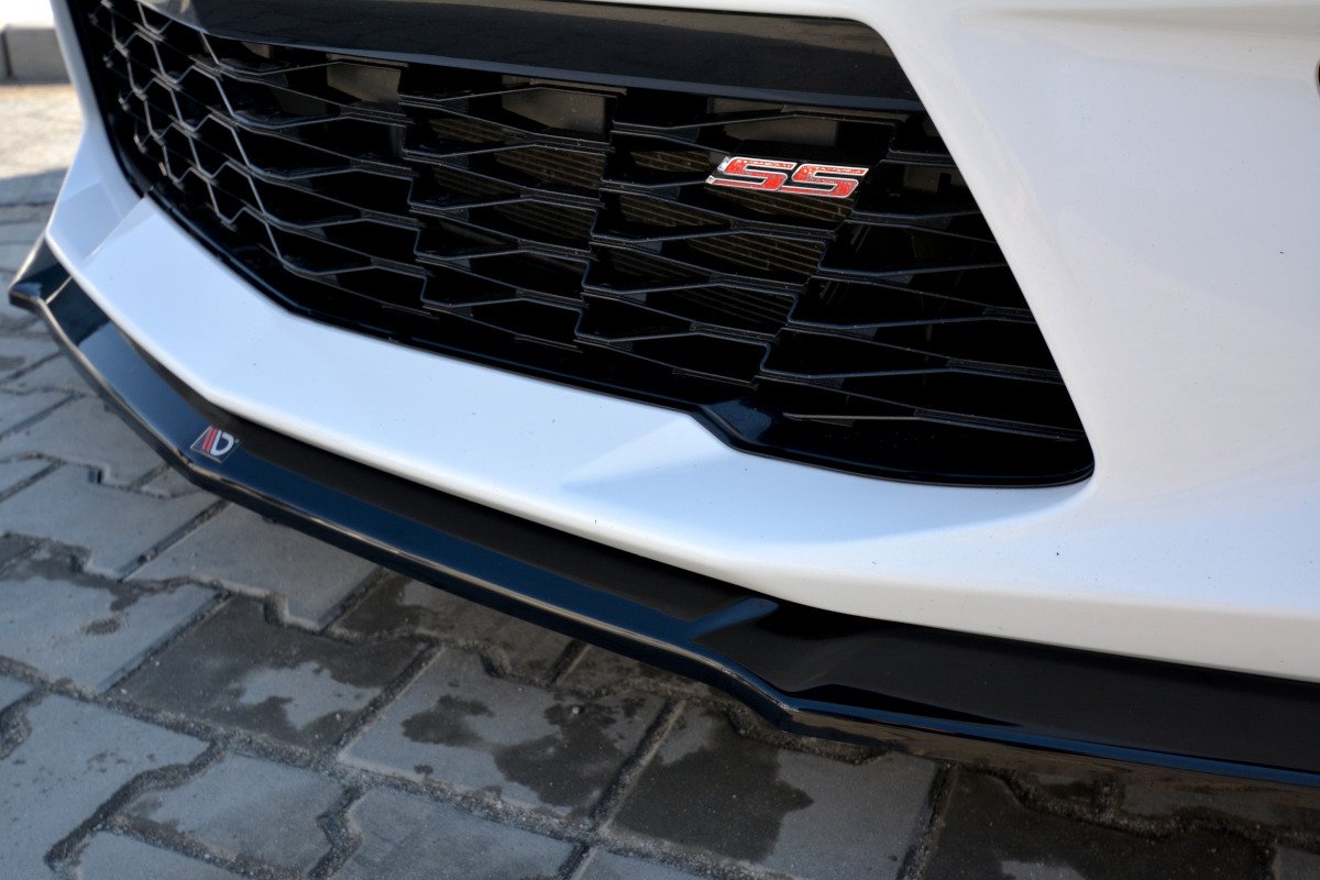 Front Ansatz V.2 für CHEVROLET CAMARO 6TH-GEN. PHASE-I 2SS COUPE schwarz Hochglanz