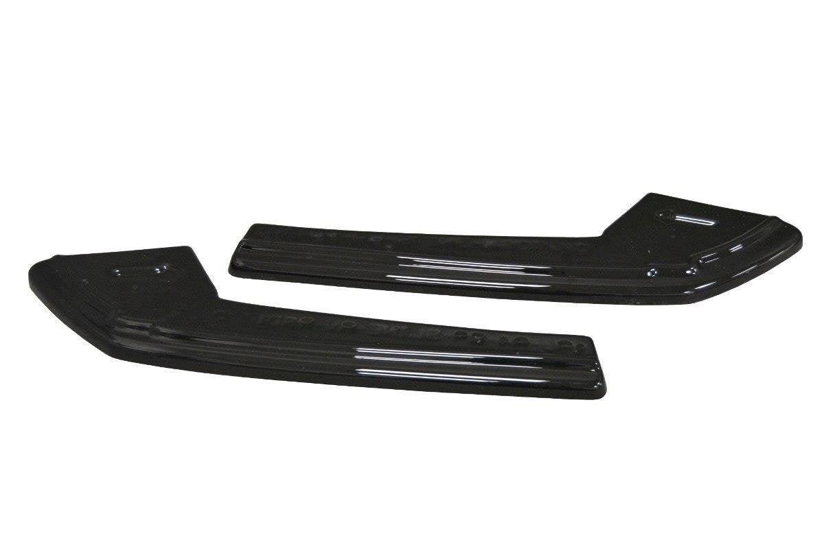 Heck Ansatz Flaps Diffusor für Audi A4 B9 S-Line schwarz Hochglanz