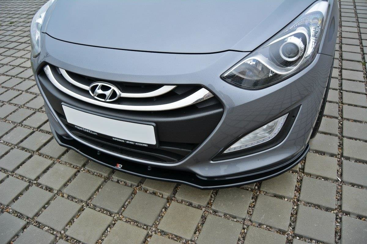Front Ansatz für Hyundai i30 mk.2 schwarz Hochglanz