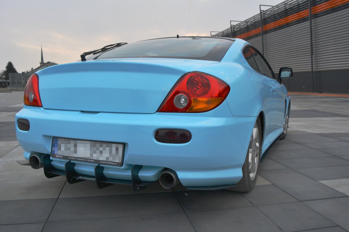 Diffusor Heck Ansatz für Heckschürze für HYUNDAI TIBURON MK.2 FACELIFT