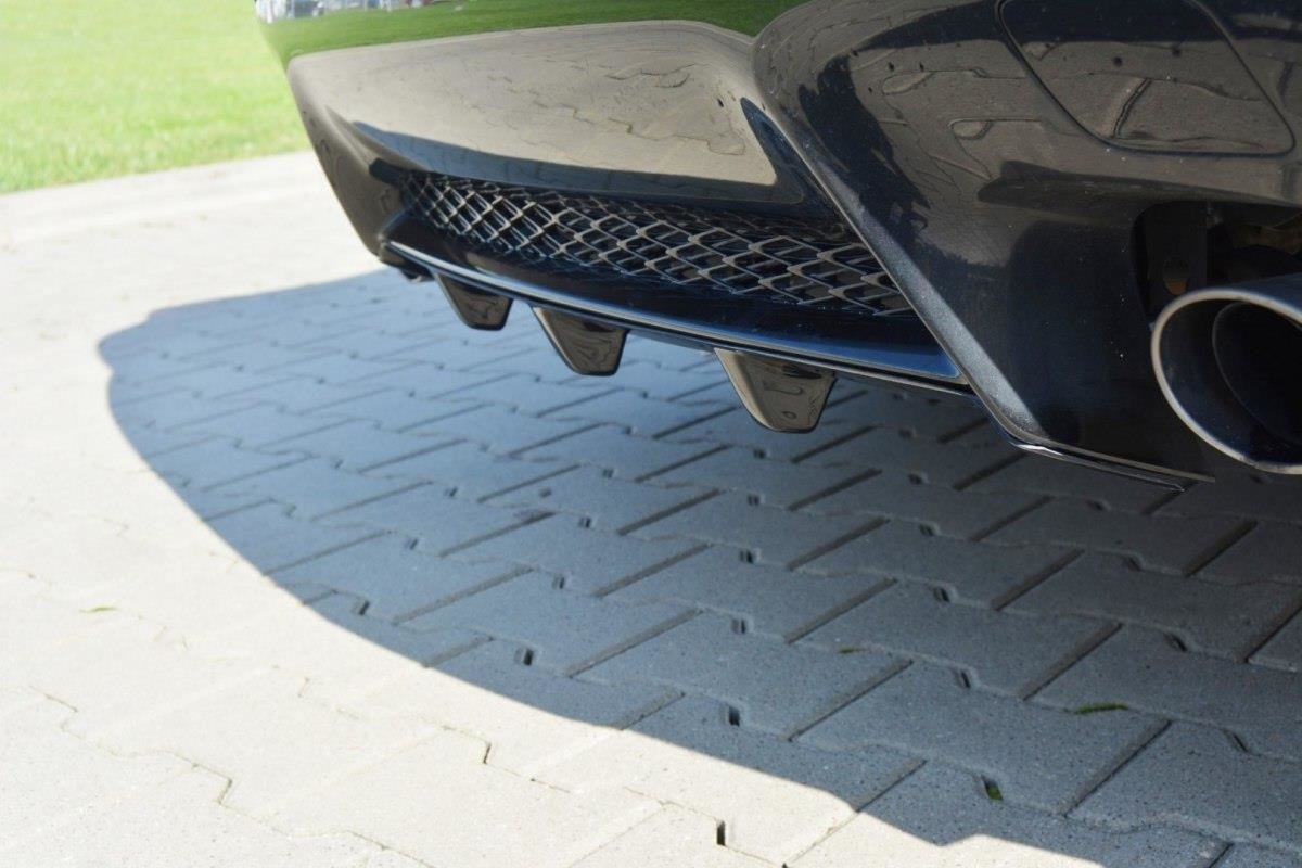 Diffusor Heck Ansatz für Lexus RC F schwarz Hochglanz