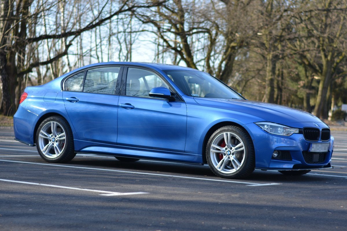 Seitenschweller Ansatz für BMW 3er M-Paket F30 / F30 Facelift schwarz Hochglanz