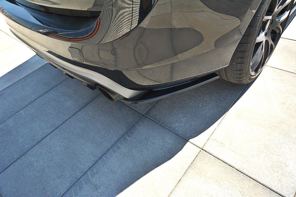 Heck Ansatz Flaps Diffusor für Volvo V60 Polestar Facelift schwarz Hochglanz