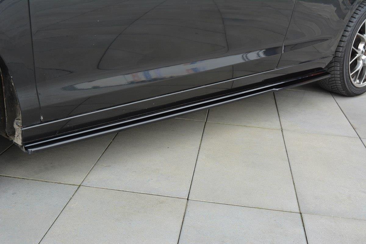 Seitenschweller Ansatz für Renault Laguna mk 3 Coupe schwarz Hochglanz