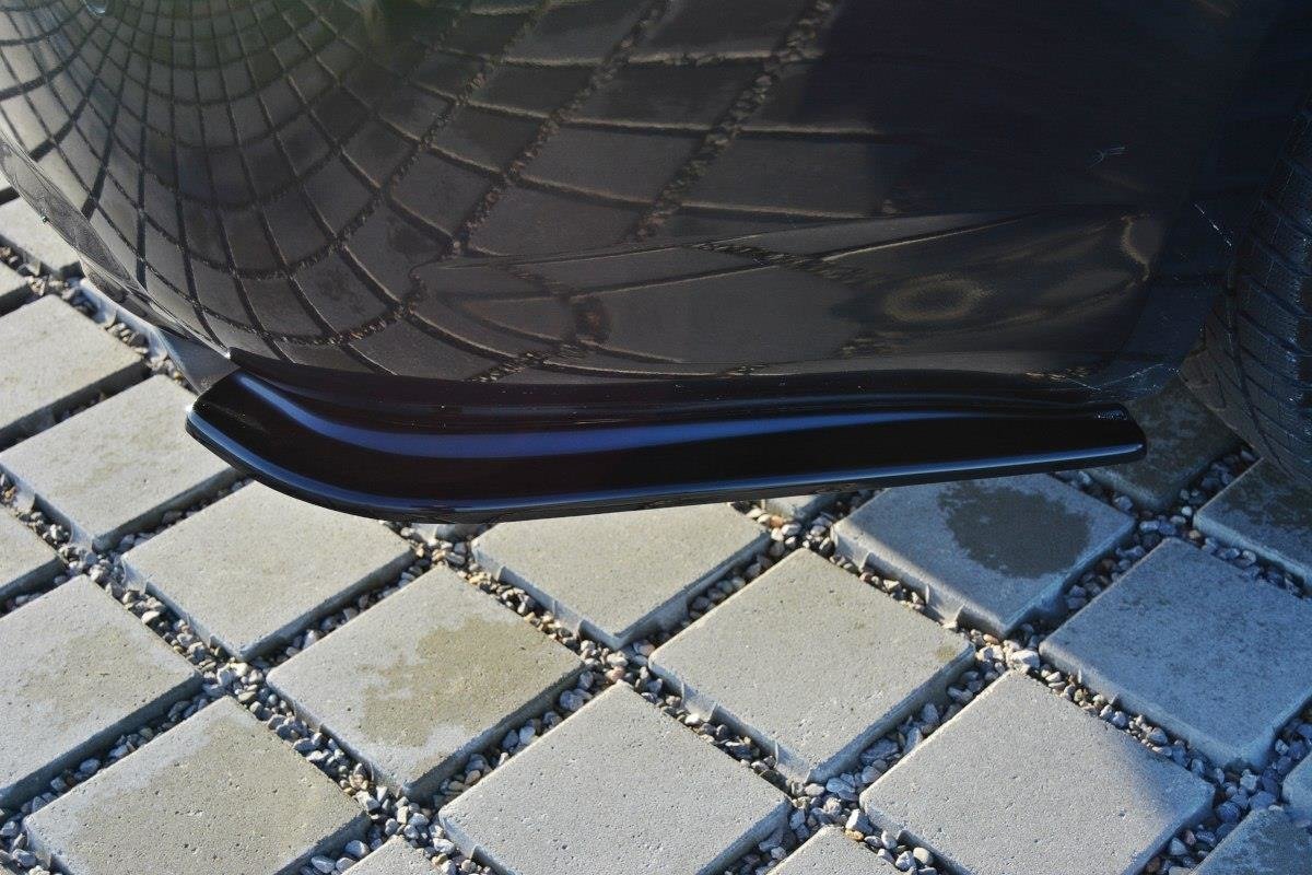 Heck Ansatz Flaps Diffusor für Infiniti G37 Limousine schwarz Hochglanz