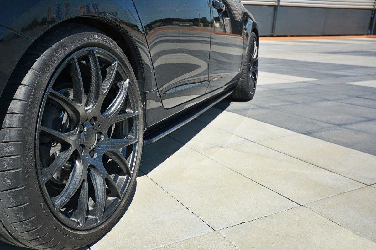 Seitenschweller Ansatz für Volvo V60 Polestar Facelift schwarz Hochglanz