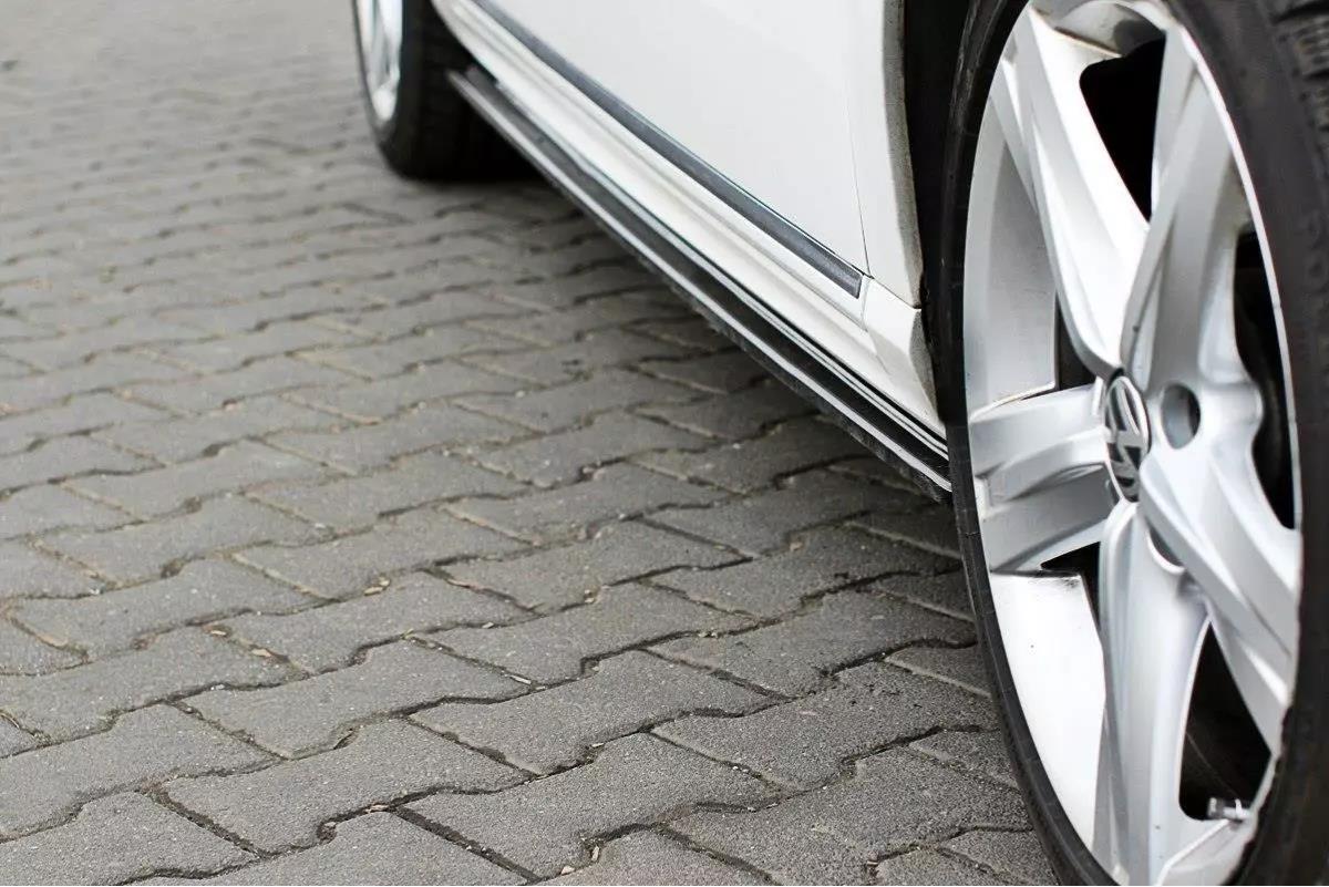 Seitenschweller Ansatz für VW Passat R-Line B7 schwarz Hochglanz