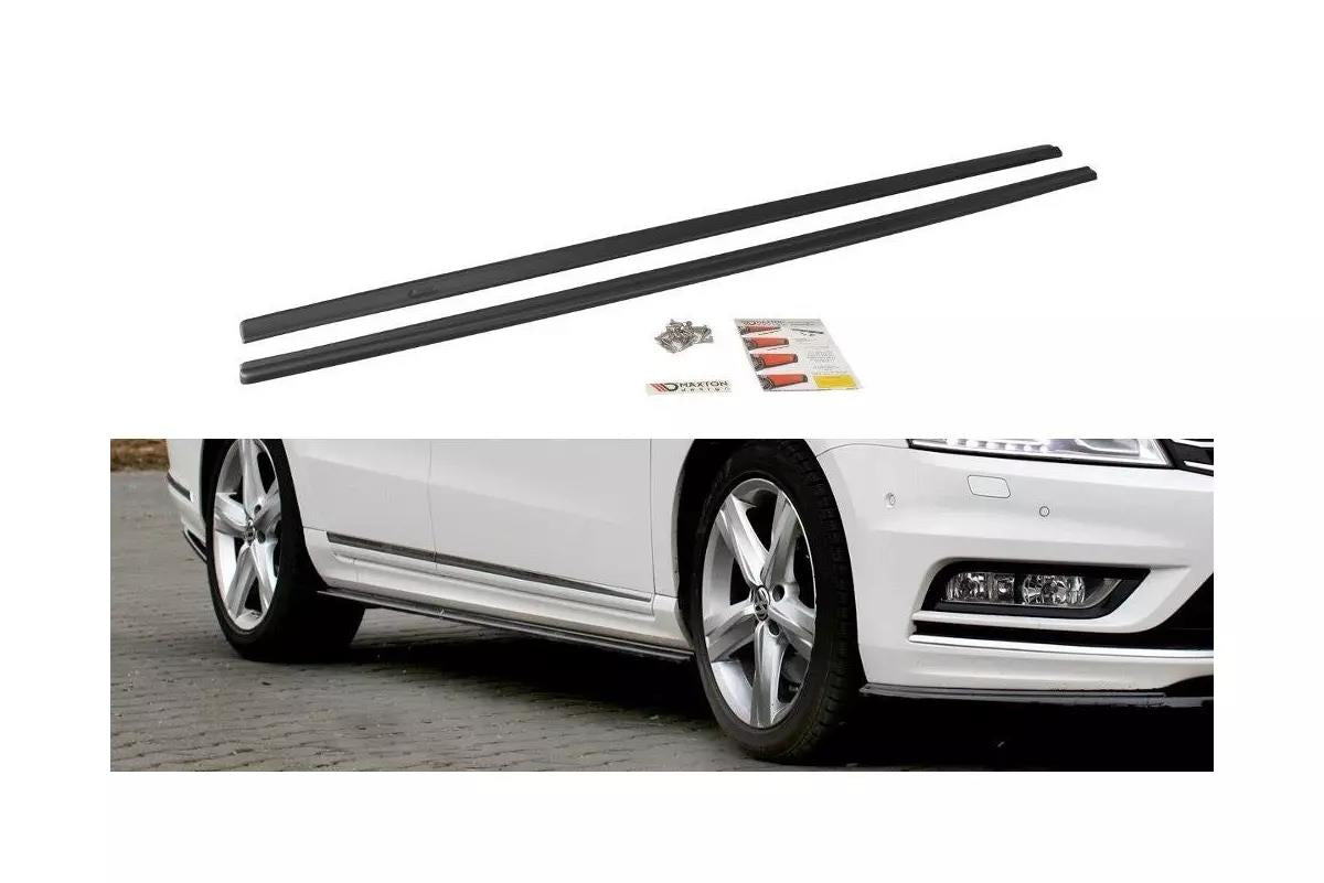 Seitenschweller Ansatz für VW Passat R-Line B7 schwarz Hochglanz